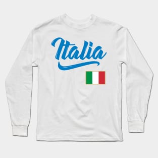 Italia Flag Italian Italy Family Pride Long Sleeve T-Shirt